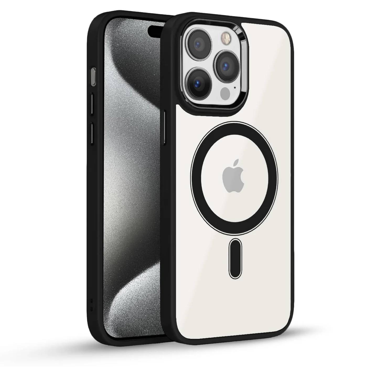 iPhone 15 Pro Magsafe Back Cover (Black)